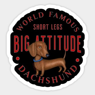 World Famous Dachshund Sticker